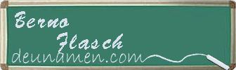 Berno Flasch Visitenkarte